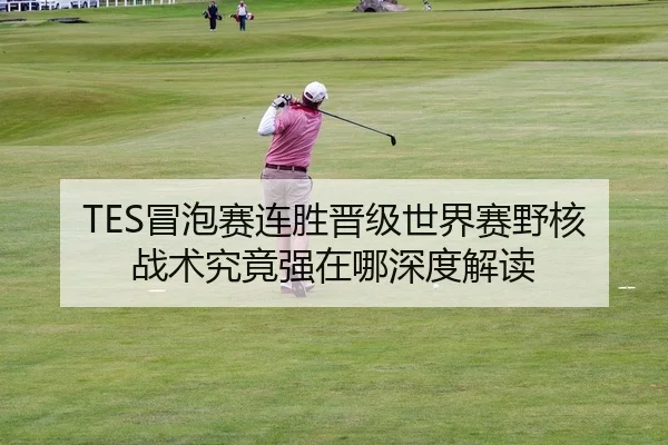 TES冒泡赛连胜晋级世界赛野核战术究竟强在哪深度解读